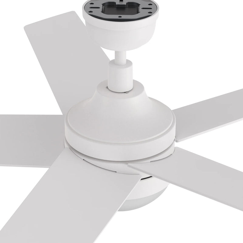 Carro Kimball 52in 5-Blade Ceiling Fan | White Plywood Blades with Integrated LED | Living Room & Bedroom | 52 x 52 x 16.9 in | Model CFW525E6-L11-W1-1