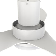 Carro Ryna 36in Flush Mount Smart Ceiling Fan | Modern White PP Blades and Integrated LED | Bedroom & Living Room | 36 x 36 x | Model SFR363V2-L12-W1-1-FM