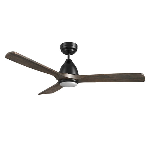 Carro Akron 48in 3-Blade Smart Ceiling Fan | Black Solid Wood Blades | Living Room & Covered Patio | 48 x 48 x 14.4 in, Angled | Model SFR483N3-L11-BM3-1