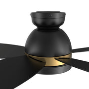 Carro Fremont 48in 5-Blade Flush Mount Smart Ceiling Fan | Black Gold Plywood Blades and Integrated LED | Living Room & | Model SFR485Q5-L12-B2-1-FMA