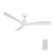 Carro Kiama 52in 3-Blade Smart Ceiling Fan | White ABS Blades and White Finish | Indoor Living Room & Bedroom | 52 x 52 x 11.7 | Model SFR523A-N10-W1-1