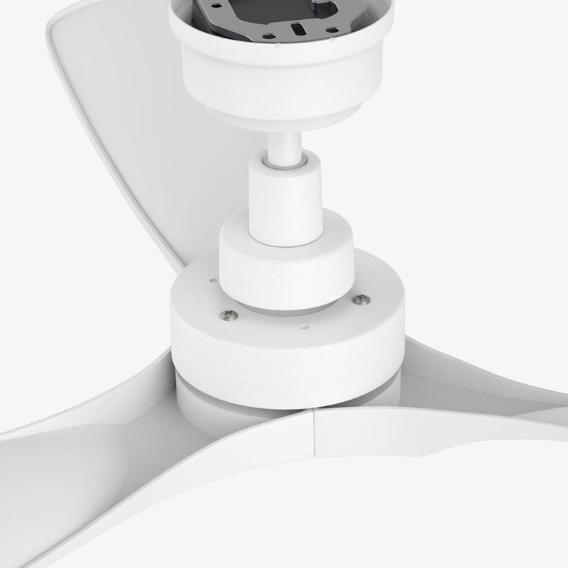 Carro Kiama 52in 3-Blade Smart Ceiling Fan | White ABS Blades and White Finish | Indoor Living Room & Bedroom | 52 x 52 x 11.7 | Model SFR523A-N10-W1-1