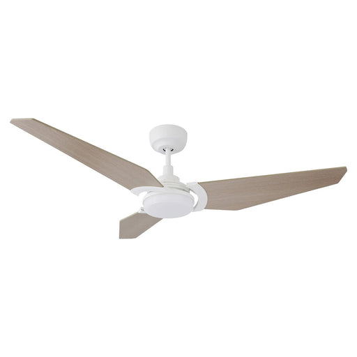 Carro Kaj 52in 3-Blade Smart Ceiling Fan | White Chestnut Plywood Blades and White Motor | Living Room & Covered Patio | 13.4 x | Model SFR523B-L12-W6-1