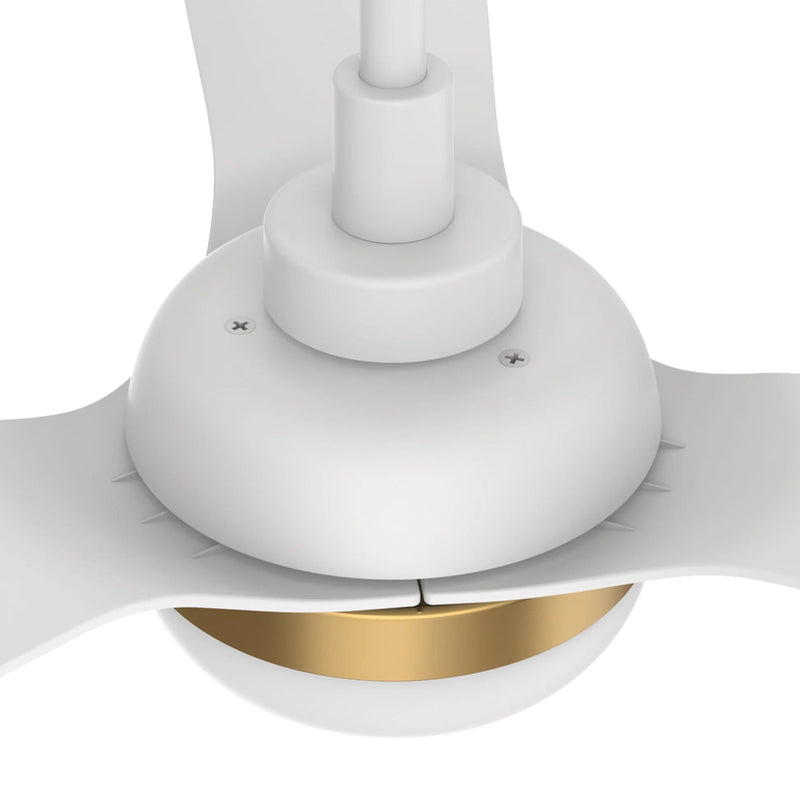 Carro Spezia 52in 3-Blade Flush Mount Smart Ceiling Fan | Modern White ABS and Integrated LED | Living Room & Bedroom | 11.5 x | Model SFR523P2-L22-W1-1A