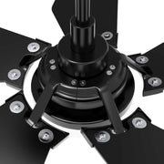 Carro Kaj 52in 5-Blade Smart Ceiling Fan | Black Walnut Plywood Blades and Glass Shade | Living Room & Covered Patio | 52 x 52 x | Model SFR525B-L22-B5-1