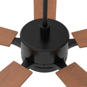 Carro Appleton 52in 5-Blade Smart Ceiling Fan | Modern Black Cherry and Plywood | Living Room & Covered Patio | 52 x 52 x 15 in | Model SFR525E-L12-B3-1