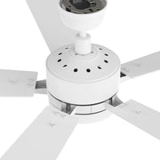 Carro Appleton 52in 5-Blade Smart Ceiling Fan | White Plywood Blades and Integrated LED | Living Room & Covered Patio | 52 x 52 x | Model SFR525E-L12-W1-1