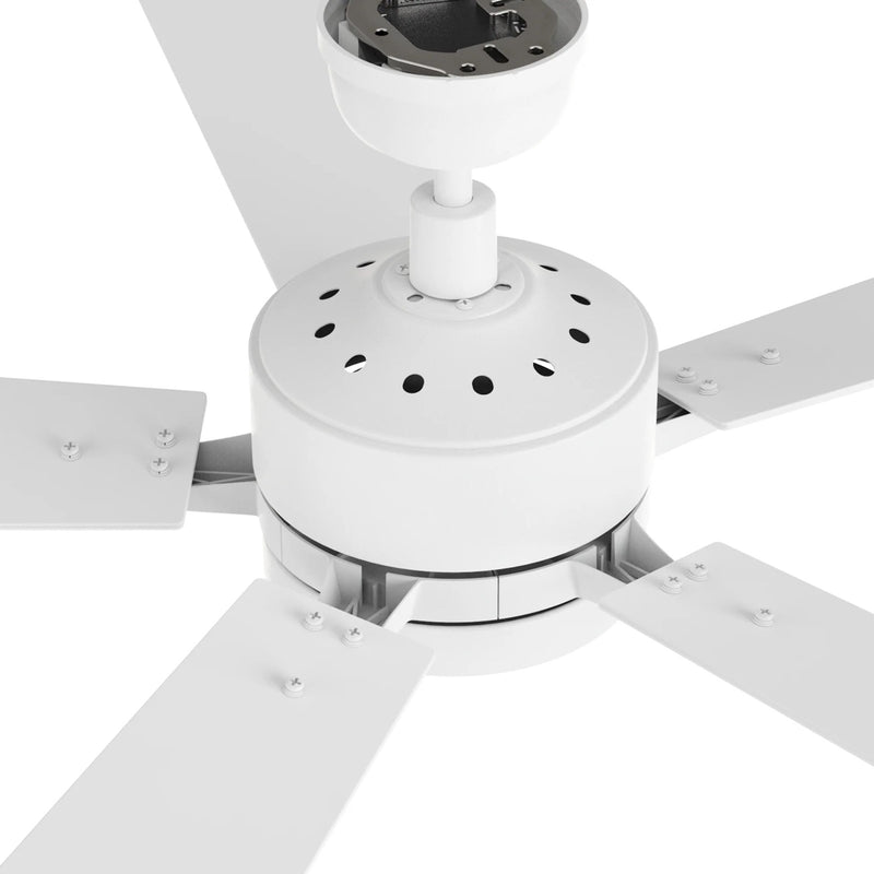 Carro Appleton 52in 5-Blade Smart Ceiling Fan | White Plywood Blades and Integrated LED | Living Room & Covered Patio | 52 x 52 x | Model SFR525E-L12-W1-1