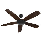 Carro Salem 52in 5-Blade Smart Ceiling Fan | Black and Plywood Blades | Indoor Living Room & Great Room | 52 x 52 x 13.3 in | Model SFR525G4-N10-BW-1