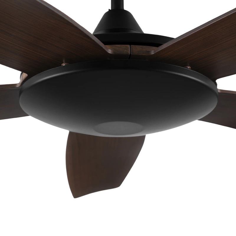 Carro Salem 52in 5-Blade Smart Ceiling Fan | Black and Plywood Blades | Indoor Living Room & Great Room | 52 x 52 x 13.3 in | Model SFR525G4-N10-BW-1