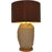 Carro Lola Big 1 Light 30" Table Lamp/Single, Apricot/Brown