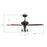 Carro Huntley 52" Ceiling Fan/Remote/Light Kit, Black