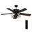 Carro Maverick 52" Ceiling Fan, Black/Walnut
