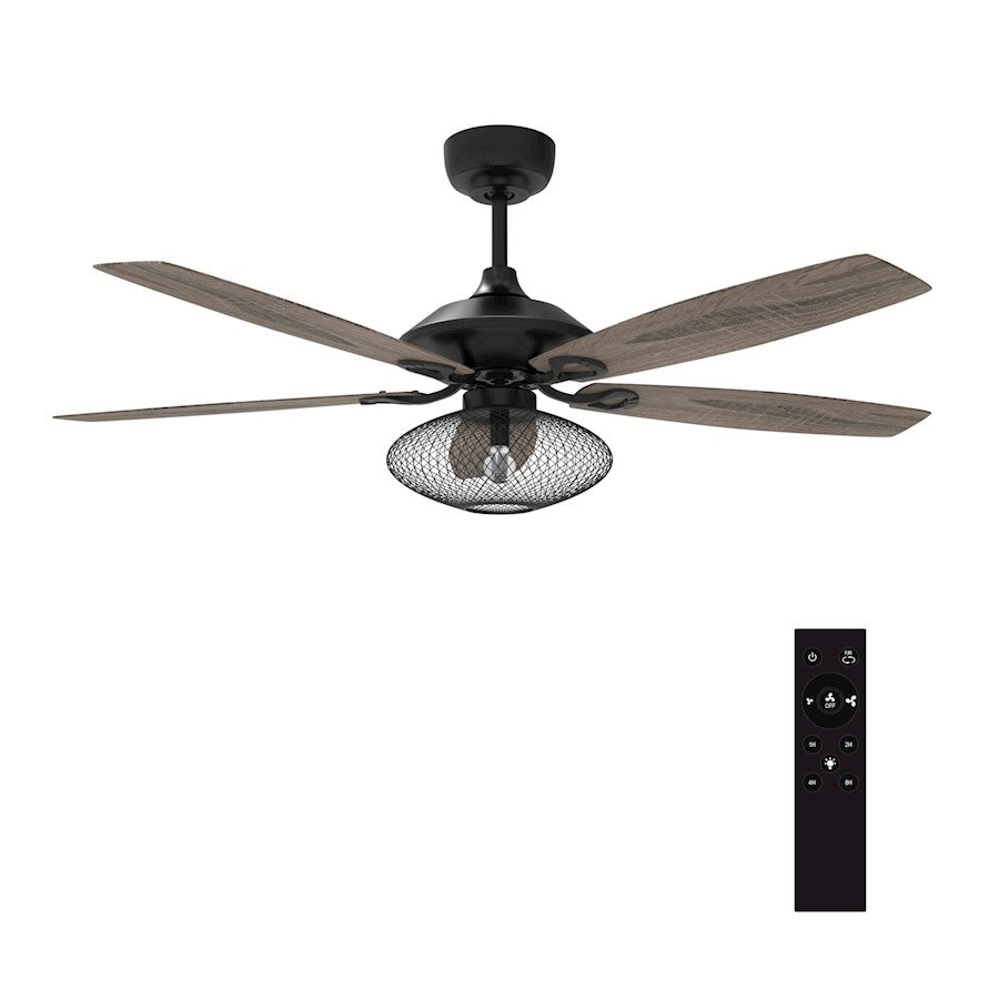 Carro Karson Ceiling Fan/Remote, Black