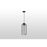 Carro Oriyan Cylinder Glass Pendant, Smoke Gray