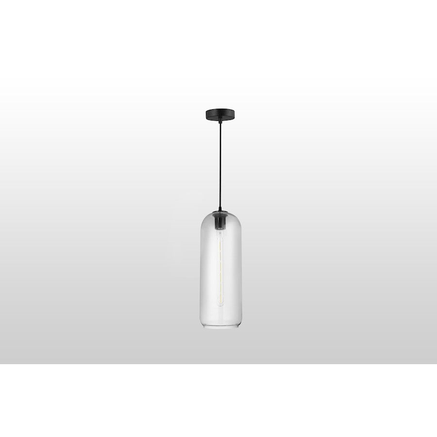 Carro Oriyan Big Cylinder Glass Pendant, Clear