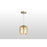 Carro Lowell Brilliant Amber Glass Pendant