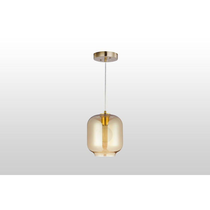 Carro Lowell Brilliant Amber Glass Pendant