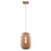 Carro Circulus Champagne Ribbed Glass Pendant