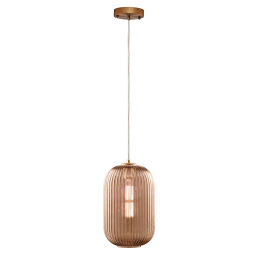 Carro Circulus Champagne Ribbed Glass Pendant