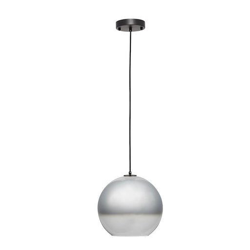 Carro Chelos Big Sphere Glass Pendant, Chrome Gray