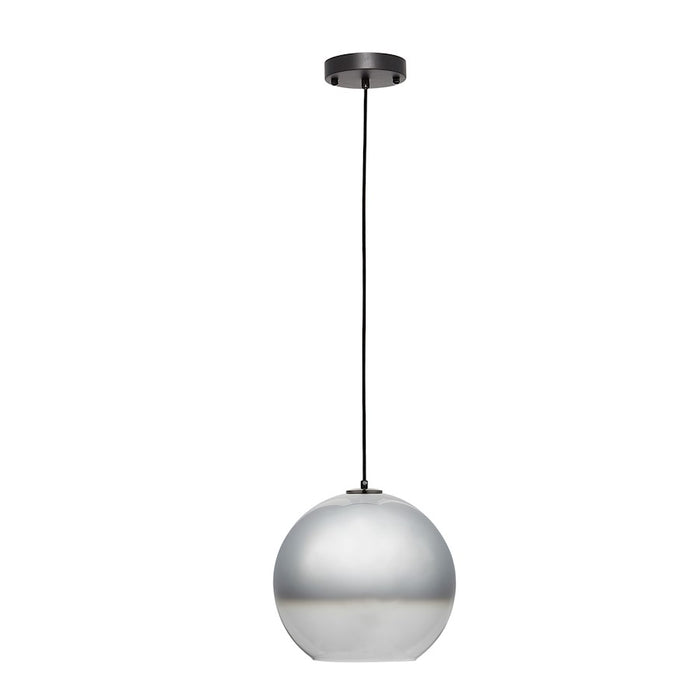 Carro Chelos Big Sphere Glass Pendant, Chrome Gray