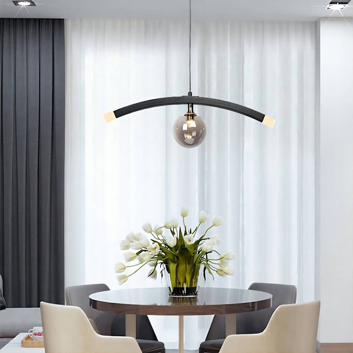 Carro Camden Glass Creative LED Pendant, Smoke Gray/Smoke Grey