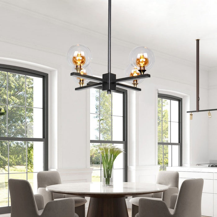 Carro Florence Glass LED Pendant, Amber/Amber