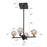 Carro Florence Glass LED Pendant, Amber/Amber
