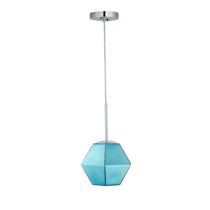 Carro Pegase Jewel Tone Glass Pendant