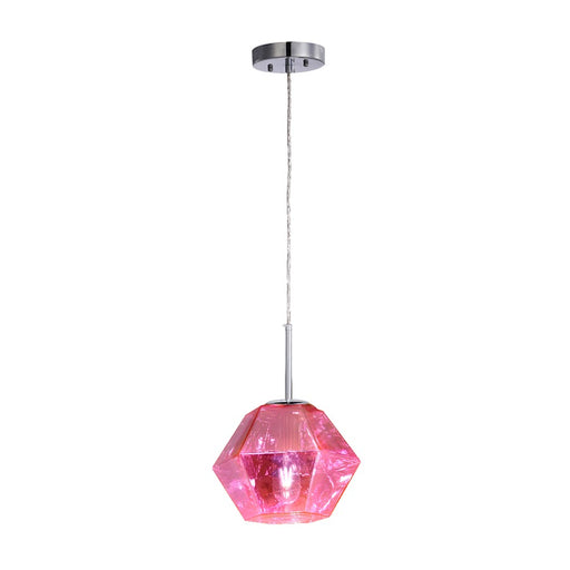 Carro Pegase Jewel Tone Glass Pendant