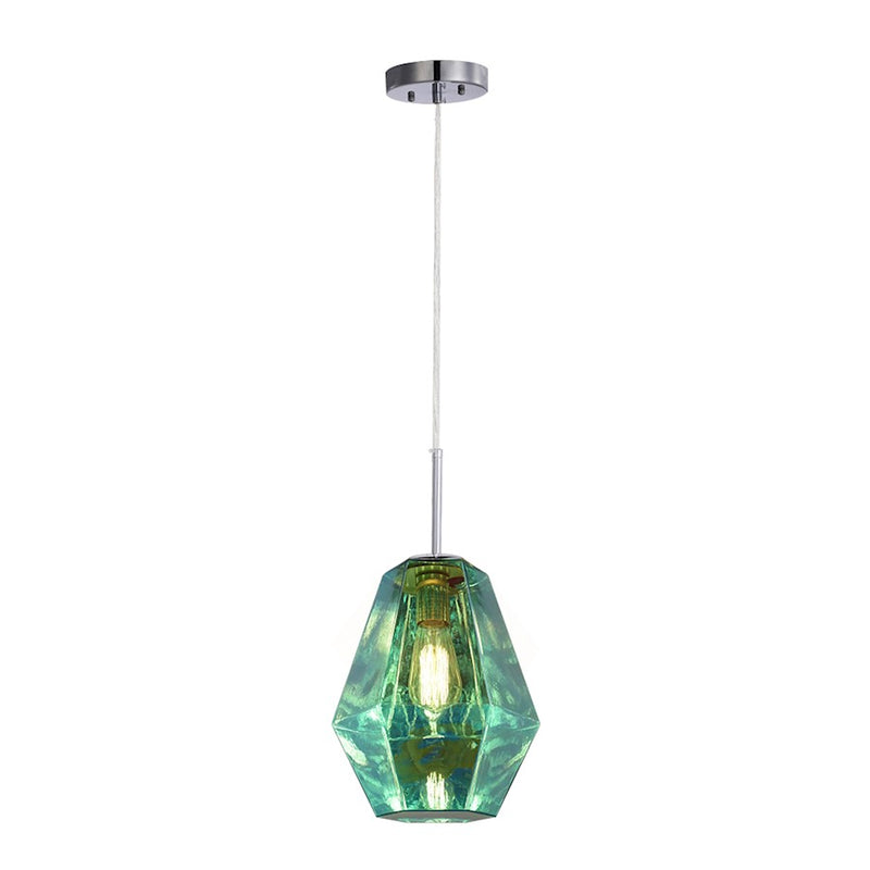 Carro Stier Jewel Tone Glass Pendant
