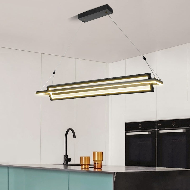Carro Palermo LED Pendant, Matte Black/Matte Black