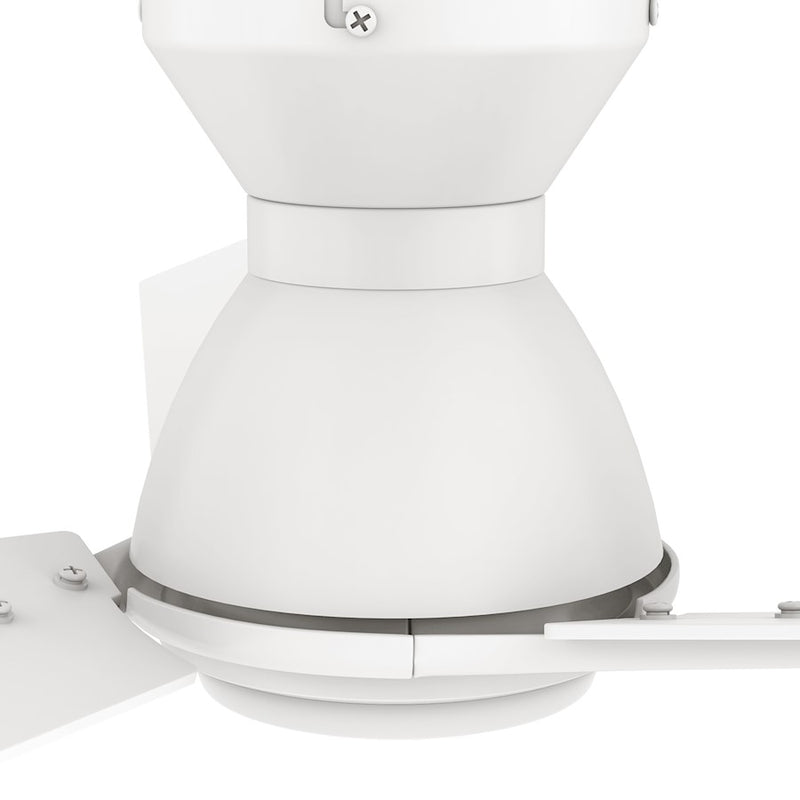 Carro Calen 48" Ceiling Fan/Remote/Light Kit, White/White
