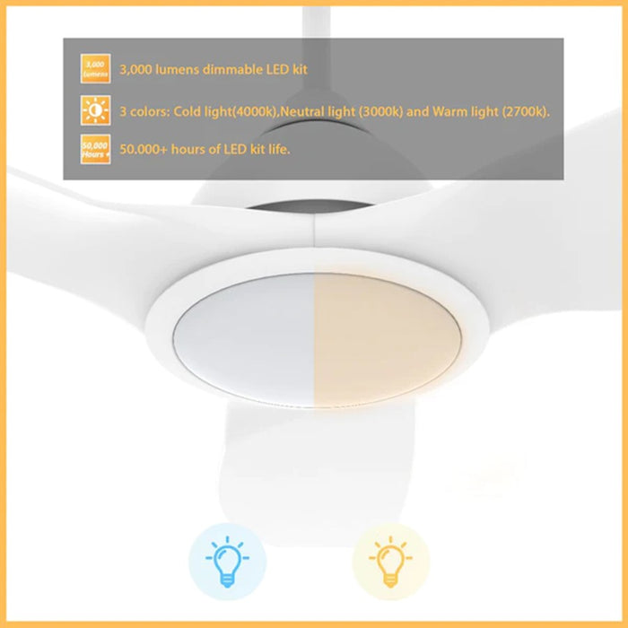 Carro Cranston 52" Ceiling Fan/Remote/Light Kit