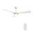 Carro Spezia 52" Ceiling Fan/Remote/Light Kit, White/White