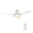 Carro Daffodil 52" Ceiling Fan/Remote/Light Kit, White