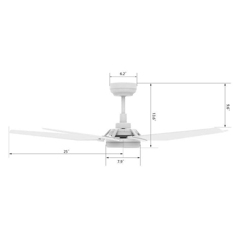 Carro Woodrow 52" Smart Ceiling Fan/Remote/Light Kit