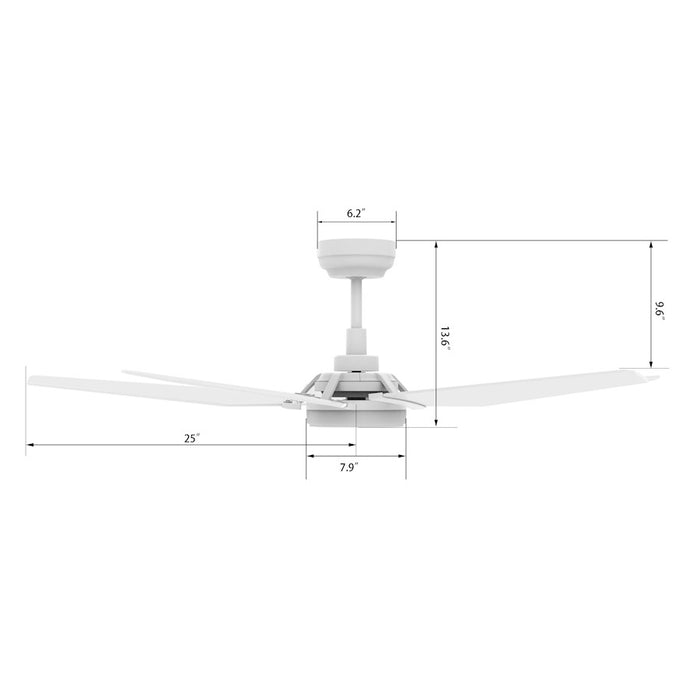 Carro Woodrow 52" Smart Ceiling Fan/Remote/Light Kit