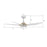 Carro Woodrow 52" 12"H Ceiling Fan/Remote/Light Kit, White