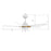 Carro Peyton 52" Ceiling Fan/Remote/Light Kit, White/White