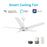 Carro Elira 52" Ceiling Fan/Light Kit/Remote, White/White