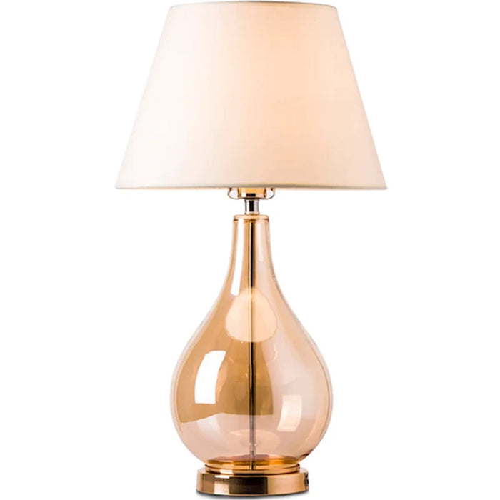 Carro Mawar 1 Light 25" Table Lamp/Single, Gold/Beige