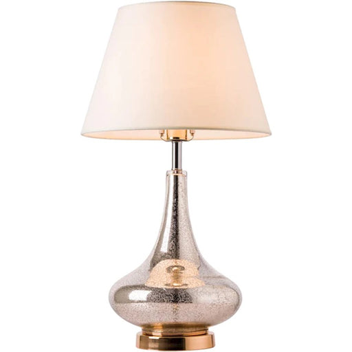 Carro Loto 1 Light 25" Table Lamp/Single, Gold Mercury/Beige