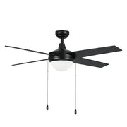 Carro Everett 48in 4-Blade Ceiling Fan | Black Plywood Blades and LED Light Kit | Living Room & Bedroom | 16 x 48 x 48 in | Model VWGA-484C-L11-B2-1