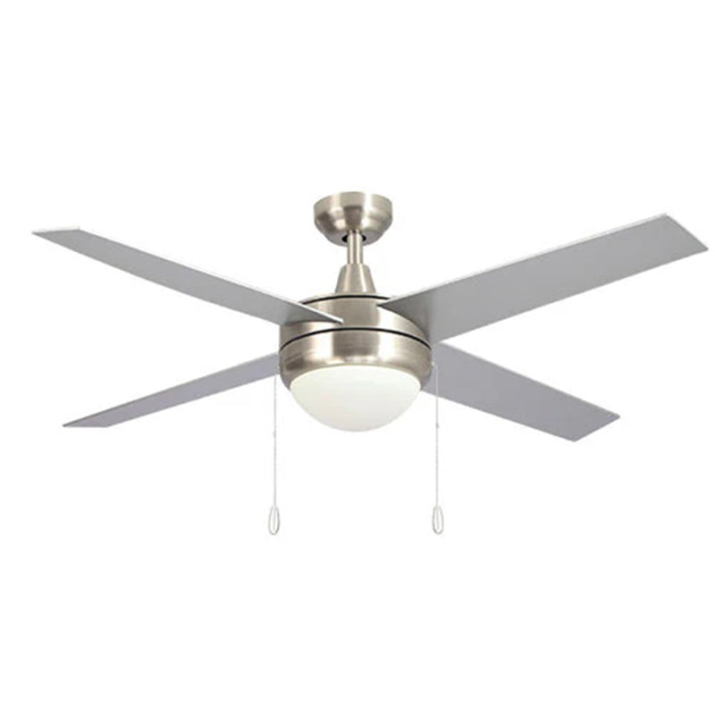 Carro Everett 48in 4-Blade Ceiling Fan | Brushed Nickel Plywood Blades and LED Light Kit | Living Room & Bedroom | 16 x 48 x 48 | Model VWGA-484C-L11-SC-1