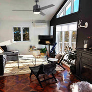 Carro Empire 52in 3-Blade Ceiling Fan | Black Plywood Blades and Integrated 3000K LED | Living Room & Bedroom | 15.5 x 52 x 52 | Model VWGA-523A3-L12-B2-1