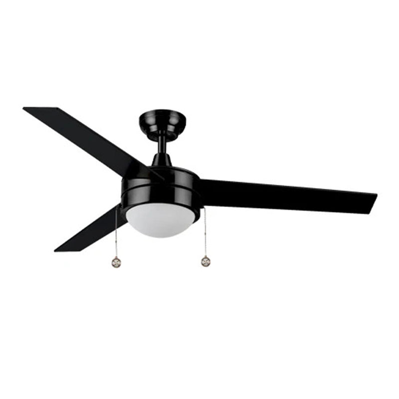 Carro Everett 52in 3-Blade Ceiling Fan | Black Finish with Plywood Blades and LED Compatible Light Kit | Indoor Living Room & | Model VWGA-523C-L11-B2-1