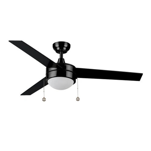Carro Everett 52in 3-Blade Ceiling Fan | Black Finish with Plywood Blades and LED Compatible Light Kit | Indoor Living Room & | Model VWGA-523C-L11-B2-1