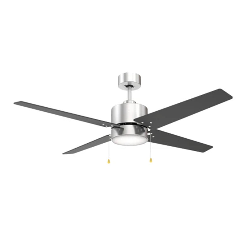 Carro Empire 52in 4-Blade Ceiling Fan | Brushed Nickel Plywood Blades and Integrated LED | Living Room & Bedroom | 15.5 x 52 x | Model VWGA-524A3-L12-S2-1